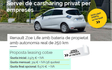 Nou servei de carsharing per a empreses de l’economia social
