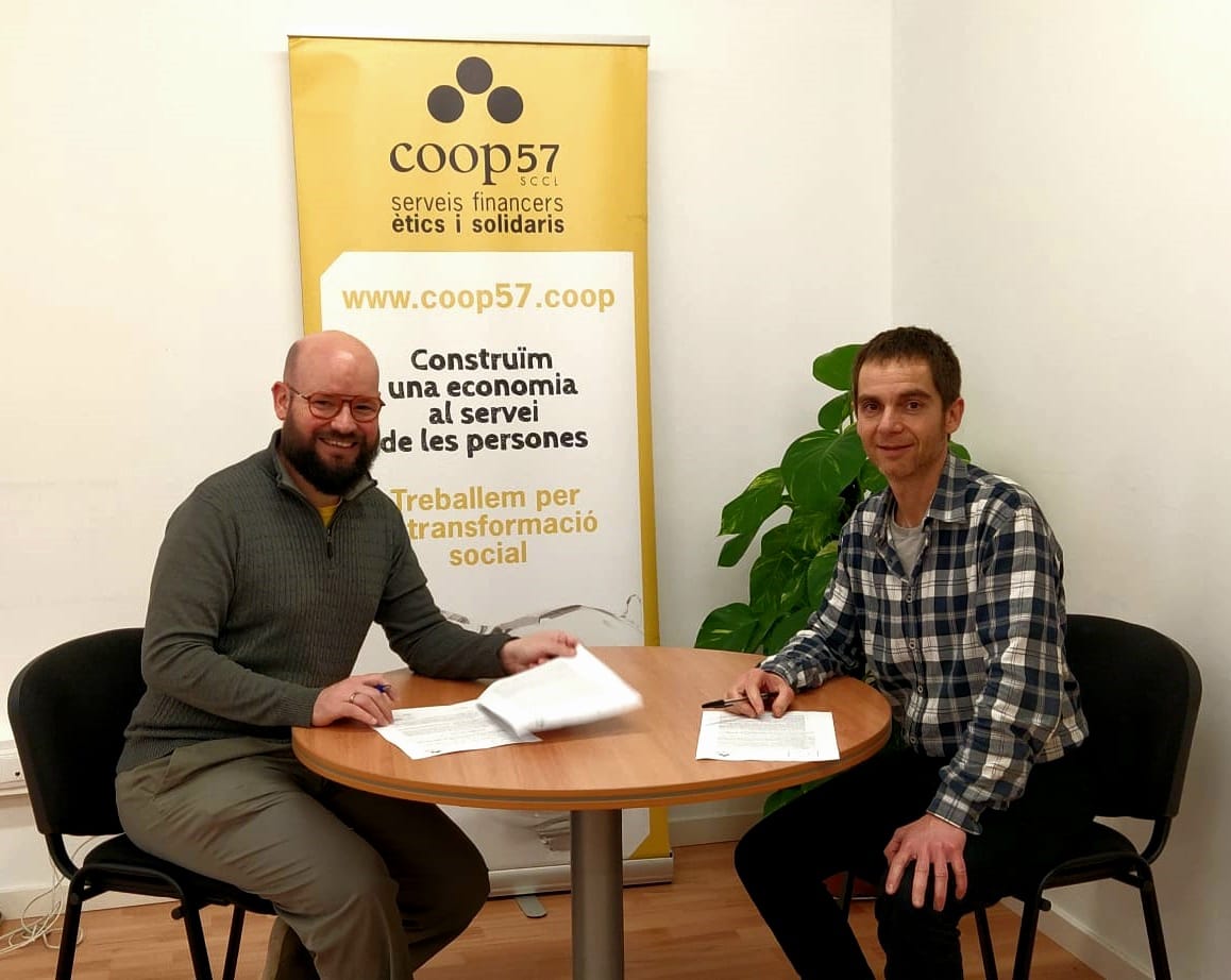 Signem el primer pacte de finançament amb Coop57