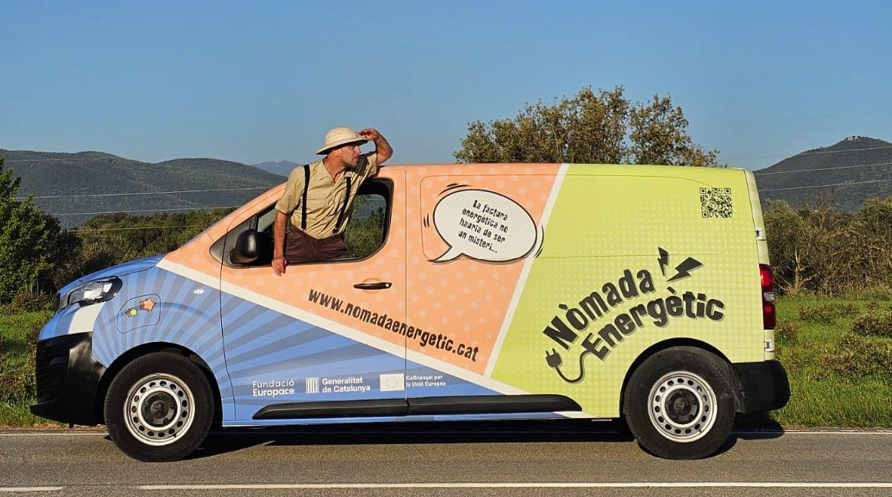 Som Mobilitat acompanya el Nòmada Energètic en la seva ruta per les comarques de Girona